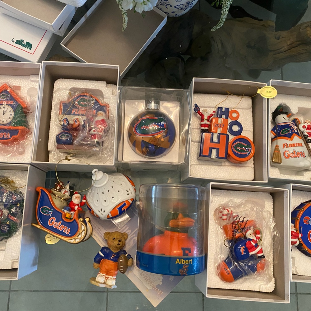 Florida Gators Themed Ornaments Collection